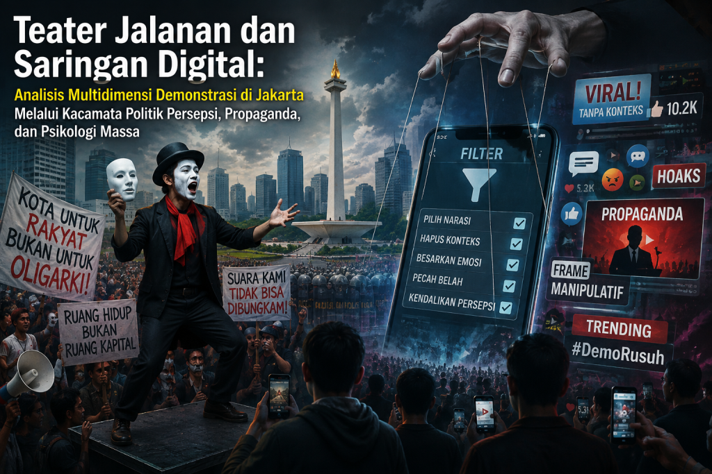 Teater Jalanan dan Saringan Digital: Analisis Multidimensi Demonstrasi di Jakarta Melalui Kacamata Politik Persepsi, Propaganda, dan Psikologi Massa